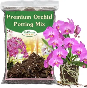 Orchid Potting Mix 2 Quart Premium Orchid Potting Mix Repotting with Dried Forest Moss Perlite Stone Coco Peat and Pine Bark