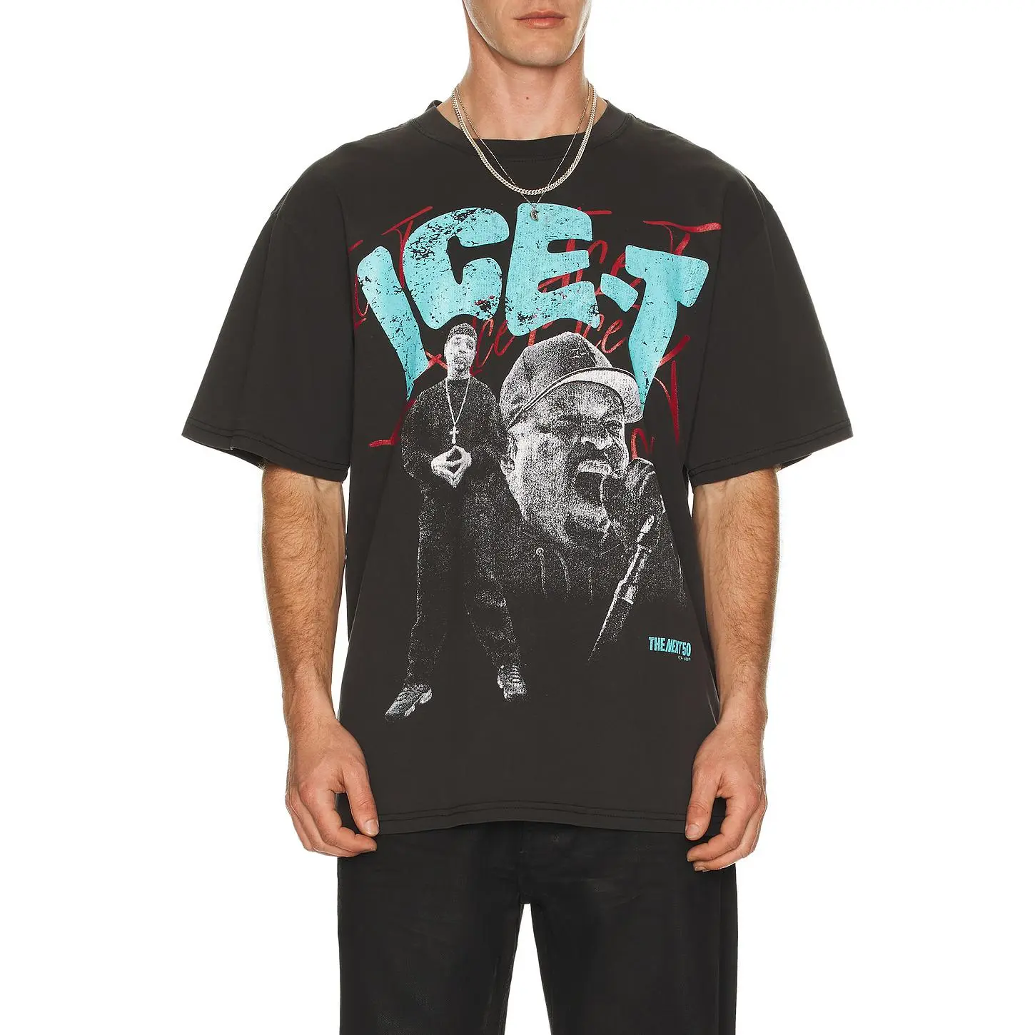 Philcos Ice-T Collage Tee Unisex Black Pigment
