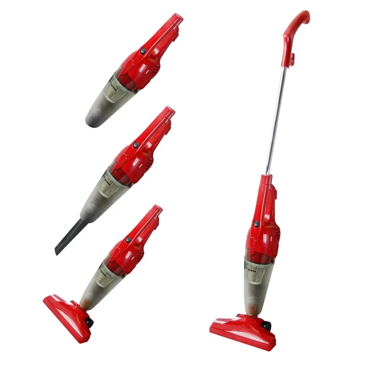 Impress IM-1007R 2-in-1 Lift-Away Upright-Handheld Govac Vacuum Cleaner - Red, Lift-Away Upright Vacuums, Vacuum-Powered Upright Vacuums, Handheld Upright Vacuums