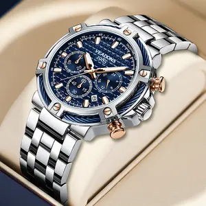 Men's Casual Business Round Dial Analog Quartz Watch — featuring a classic and stylish design, it is waterproof and durable. Suitable for party occasions and daily clothing embellishment, this trendy and versatile timepiece is an ideal gift choice for men