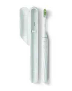 Philips One Battery Toothbrush by Sonicare Mint Green with Travel Case & AAA Battery Included for Travel Convenience