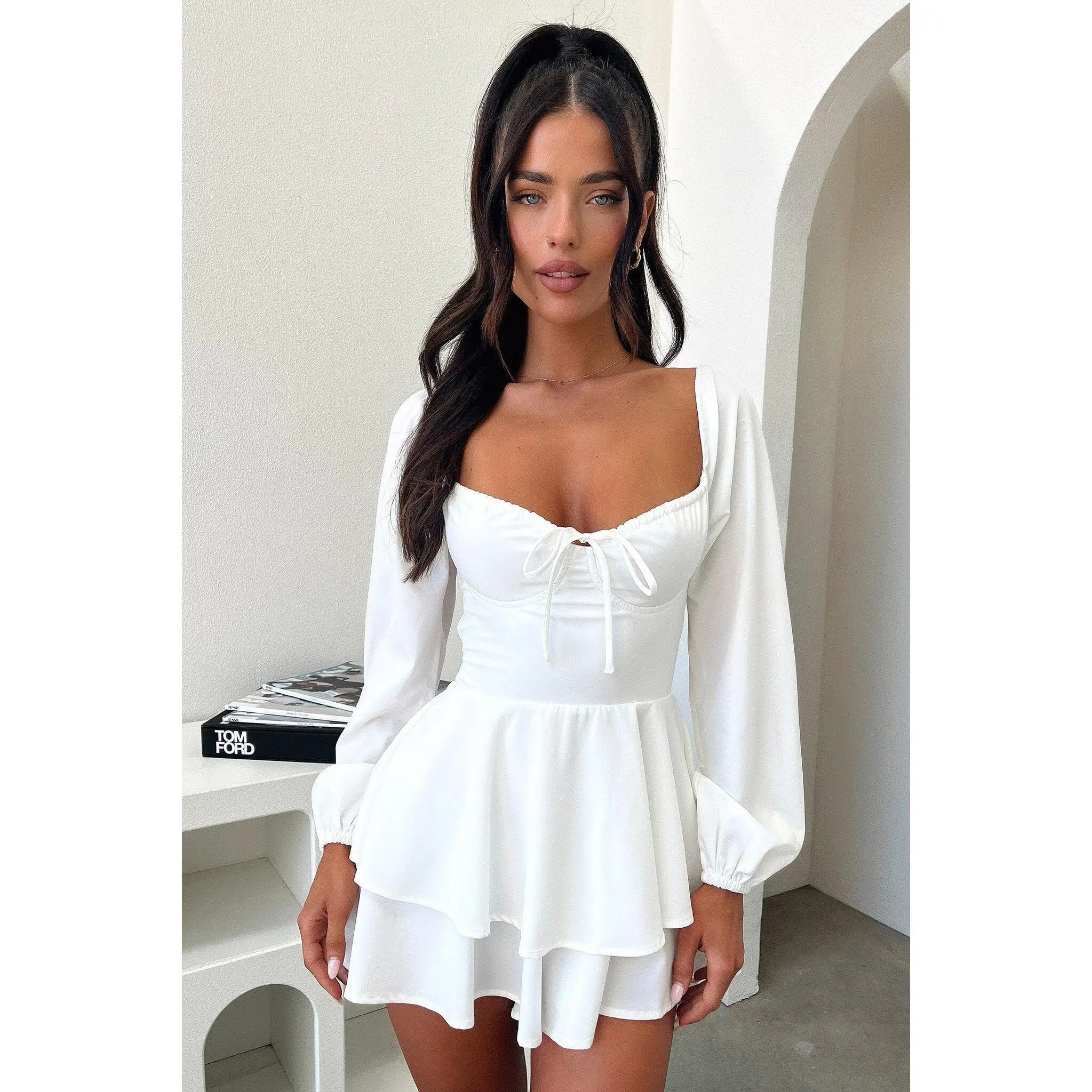 Mila Playsuit - White