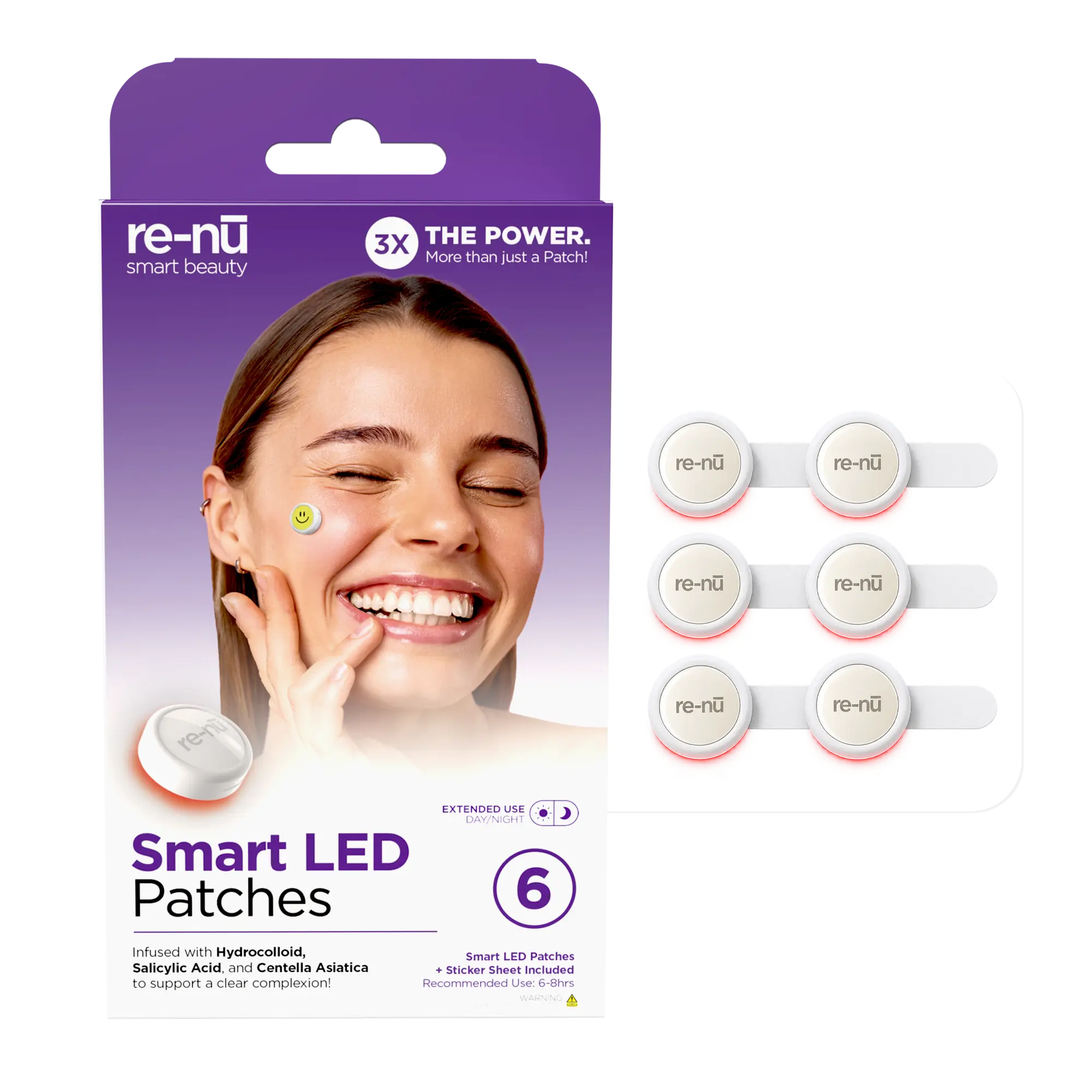 Smart LED Breakout Patch – At Home LED Blemish Patch Acne Pimple Patch Skin Care Product