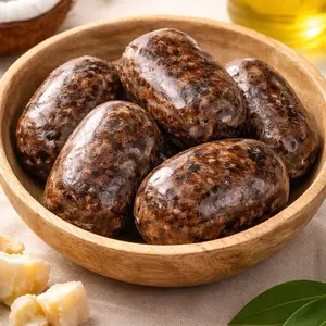 Black African Traditional Soap 5 oz for Deep Cleansing Face & Body - Natural Ingredients