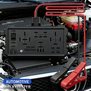Upgraded Relay Tester Compact 12V 24V Car Relay Diagnostic Tool with LED Display for 4-pin 5-pin Relays Easy Troubleshooting