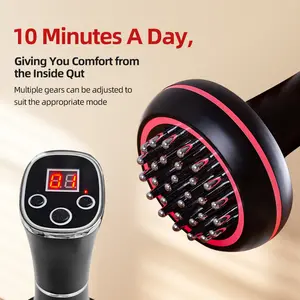 【Mother's Day Gift】Portable Electric Body Massage Brush with Multiple Vibration Modes, Ergonomic Design for Daily Body Relaxation, Skin-Friendly Massage Head, USB Rechargeable, Lightweight for Home Office Travel