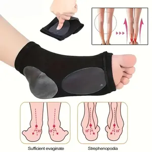 2pcs(1pair) of Arch Support Sleeves for Foot Care, Flat Foot Correction Insoles., Foot Care Products, Support, Ergonomic Design, Breathable Fabric, Durable Construction, Hand Wash Only, Foot Cushions, Shoe Inserts