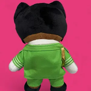 Dream core CHROMA KITTY Alt Rap Inspired Kitty Plush Toy Soft Cuddly Design for Fans of Emo Rap Culture