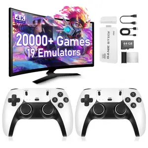 Wireless Retro Game Console with 20000+ Games, Supports 4K Output, Plug-And-Play Experience for Playstation Ps1, Nostalgic Gaming Machine, Classic Games Stick Console