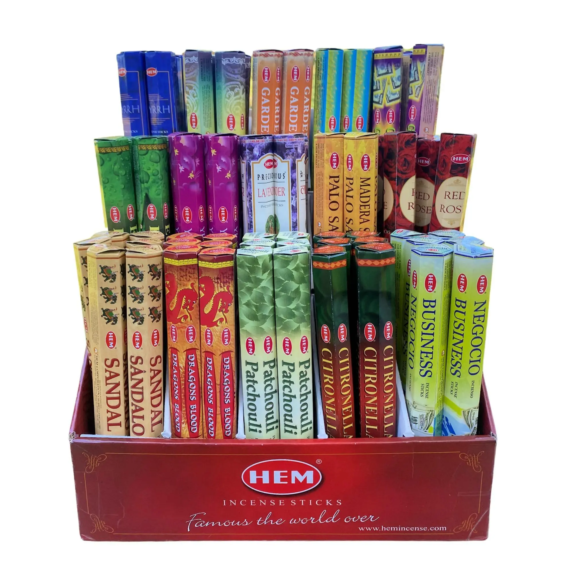 HEM Natural Aromatherapy Incense Sticks - Stress Relief, Meditation, Cleansing - 20-Stick Home Fragrance Box