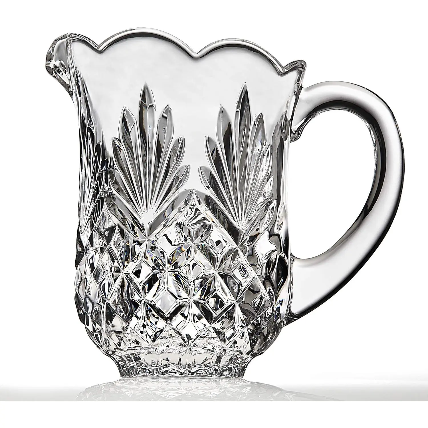 Water Carafe, Iced Tea Pitcher, Cocktail Carafe, Beer Pitcher, Beverage Serverware, - 46oz, Shannon Collection