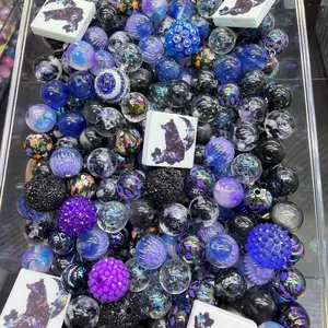 Creative Acrylic Silicone Beads, DIY Mixed Beads, Ideal for Jewelry Making, Perfect for Bracelets, Keychains, Pens, Charming Design