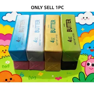 Simulation Butter Shape Slow Rebound Stress Relief Toy, Satisfying Squishy, Cute Squishies, Funny Fun Decorative Item, Photo Prop, Unique and Creative Design