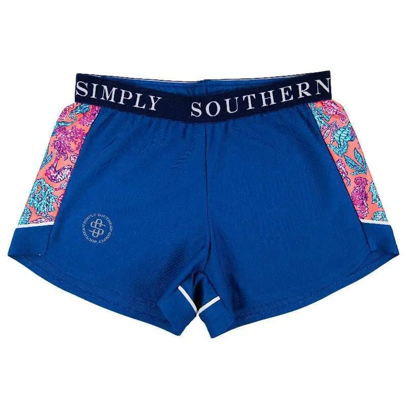 Simply Southern Preppy Royal Cheer Shorts