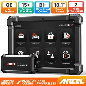 【Pickup truck expertise】ANCEL X7 Diesel & Pickup Diagnostic Scanner — J1939/J1708 Heavy-Duty Support | Full-System 10+ Service Functions | Bi-Directional Control | Best Tool for F150, RAM, Duramax, PowerStroke, Trucks & Vans