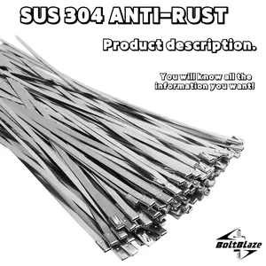 Metal Zip Ties 100 Pack, 11.8 Inches – Made from durable 304 stainless steel, heavy-duty self-locking cable ties are perfect for exhaust wraps Chain link fencing wire installations outdoor poultry enclosures Reliable and built to last in any environment