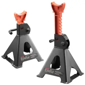 fathersdaygift  VEVOR Jack Stands, 3 Ton (6, 600 lbs) Capacity, 10.8 - 16.3 in Adjustable Height, Heavy Duty Steel Jack Auto Stands with Locking, for Lifting SUV, Pickup, Car and UTV/ATV, 1 Pair, Black and OrangeVEVOR Super Brand Day