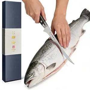 Kanngou 7 Inch Fish Knife Flexible AUS-8 Steel Blade Kitchen Fillet Knife