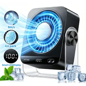 Desktop Fan Turbo Table Fan Travel Vacation Essentials for Office 199-Speed Digital Display Low Noise Rechargeable Battery Dual Adjustment Modes Quiet Cooling Quiet Desk Fan Portable