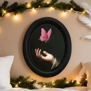 Vintage Art Style Butterfly Knot Wall Decor, Decorative Artwork, Hangable, Perfect for Halloween Christmas Thanksgiving Home Office Decoration, Room Wall Hanging