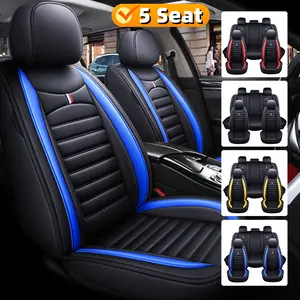 full set universal seat cover Car seat cover, comfortable and wear-resistant car seat cover, five-seater, fully surrounded car seat cover, PU leather material car seat cover