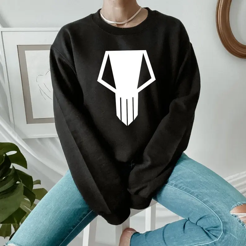 White Skull Bakugo Sweatshirt, Tshirt, Bakugo Katsuki Shirt, Kacchan Hero Merch,My Hero Academy Anime, Dynamight Hero, Boku No Hero Academia Fan, Otaku Fan Gift, Anime Streetwear Long Sleeve Crew Neck