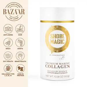 Shore Magic Premium Marine Collagen Powder - 30 Day Supply, Hydrolyzed from Wild Cod Skins, Supports Skin, Hair, Nails, Joints & Gut Health