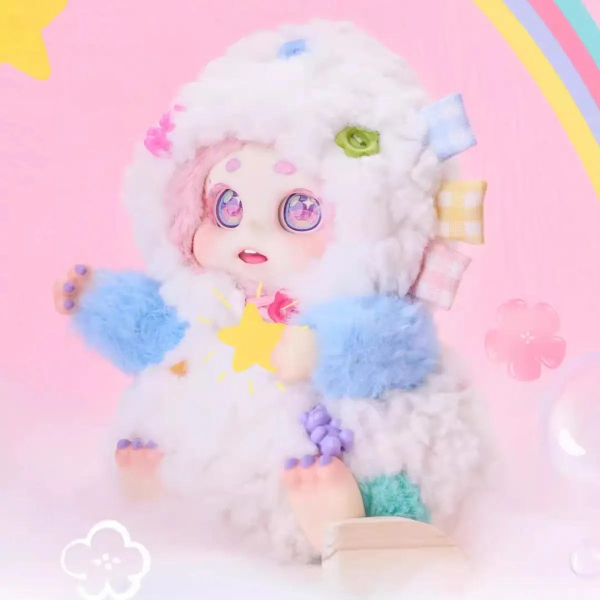 Sweet Thoughts Cino Mood Unpredictable Fluffy Blind Box Plush Toys Dolls Gifts Figurines