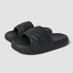 Black Unisex EVA Slippers – Non-Slip,Casual, Comfortable & Lightweight for Indoor, Outdoor & Beach Use Platform Shoe  Footwear