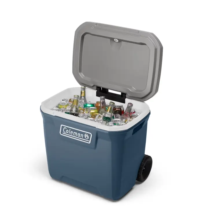 Ozark Trail 30 qt 42-Can Hard-Sided Wheeled Cooler, Blue