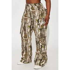 Sneak Attack Non Stretch Camo Cargo Jean - Taupe/combo