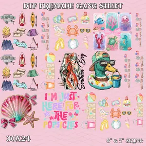 Y - Summer  Season - 30x24 - PREMADE GANG SHEET