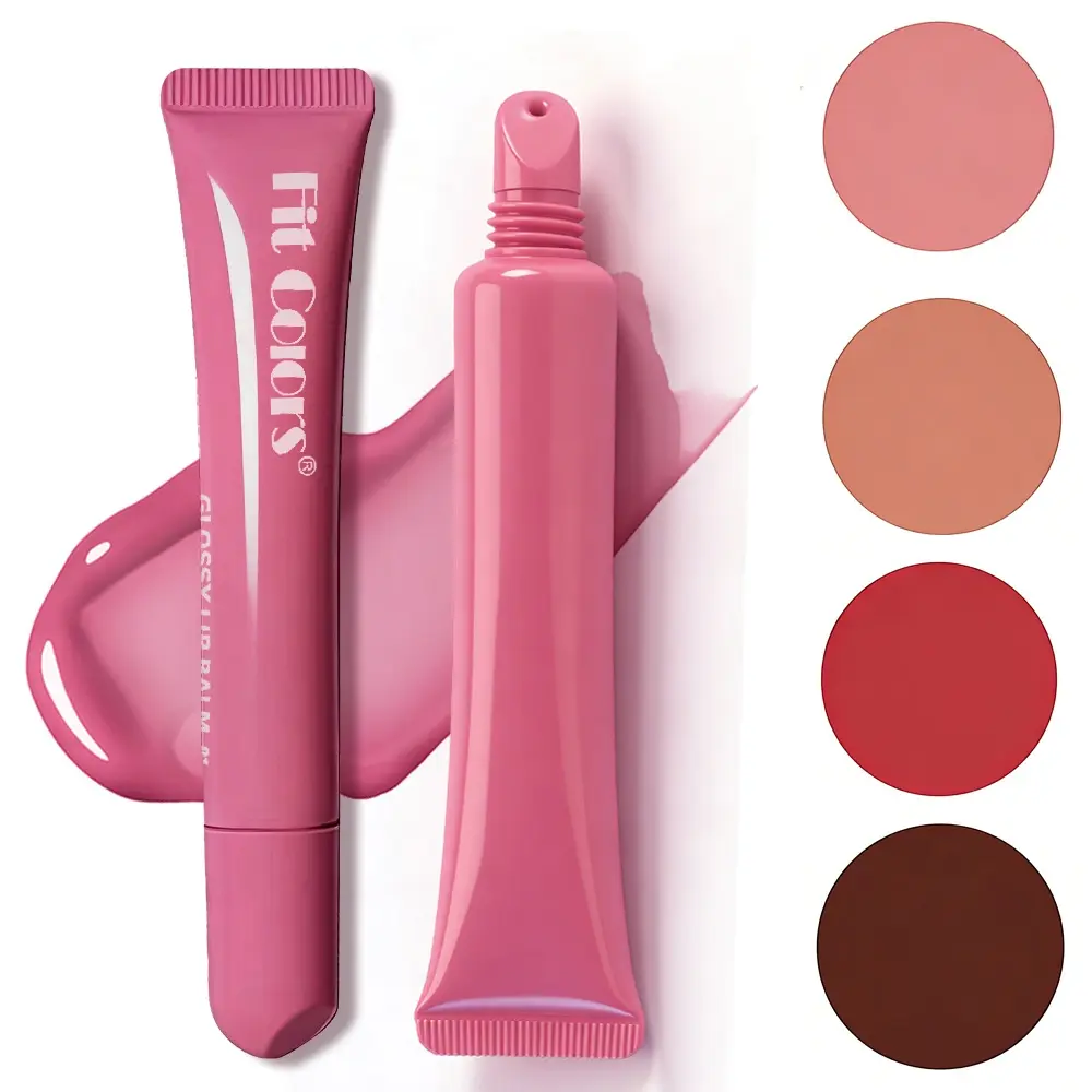 Hydrating Moisturizing Plumping Lip Gloss Lipstick Makeup Lip Volumizer – Slant-Tip Design, High Coverage, Glossy & Long-Lasting Shine for Smooth Even Color Finish, Silkening Gloss, Soft Lips