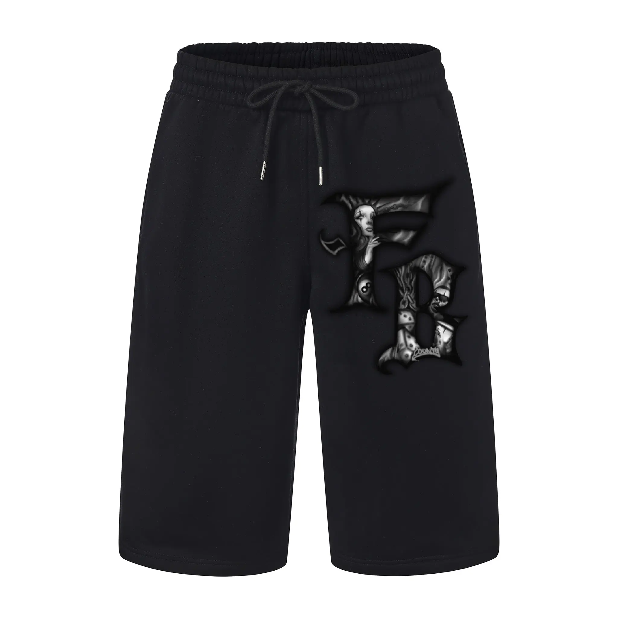 FB County Heavyweight Graphic Baggy Fleece Shorts
