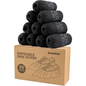 Disposable Non Slip,Shoe Covers for Indoors, Fits Up To 11 US Men and 13 US Women Size,Recyclable Non-Woven Fabric