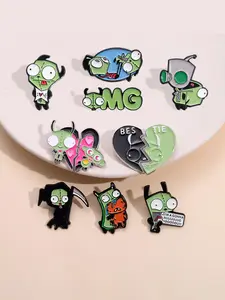 Cartoon Monster Design Brooch, Cute Creative Brooch, Fashion Accessories for Women & Men, Creative Gift, Jewelry for Backpacks, Jeans, Scarves, Hats Decoration