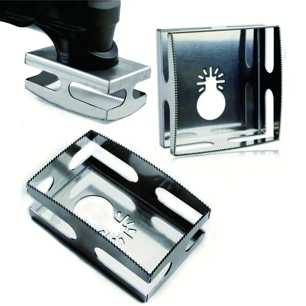 1pc Woodworking Square Hole Drill Bit, Square and Rectangular Sleeve Cutter Set, Hex Handle, Compatible with Oscillating Multi-Tool, for Wood, Drywall, Hex Shank Drill, Tool Accessories, Drill Attachment