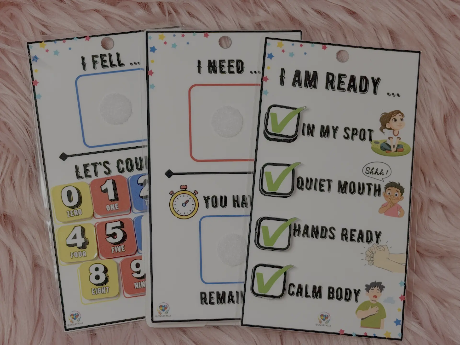 Emotional Regulation Visual Card Boards for Autism & Special Education