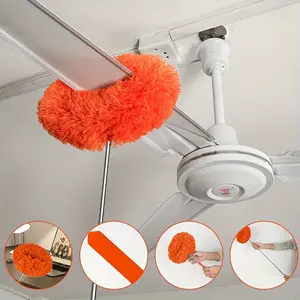 Ceiling Fan & Household Dust Buster: Telescoping Microfiber Duster with Washable Feature, Ideal for Summer and Fall Cleaning   tool, a Decoration-worthy Housekeeping Essential Cleaner