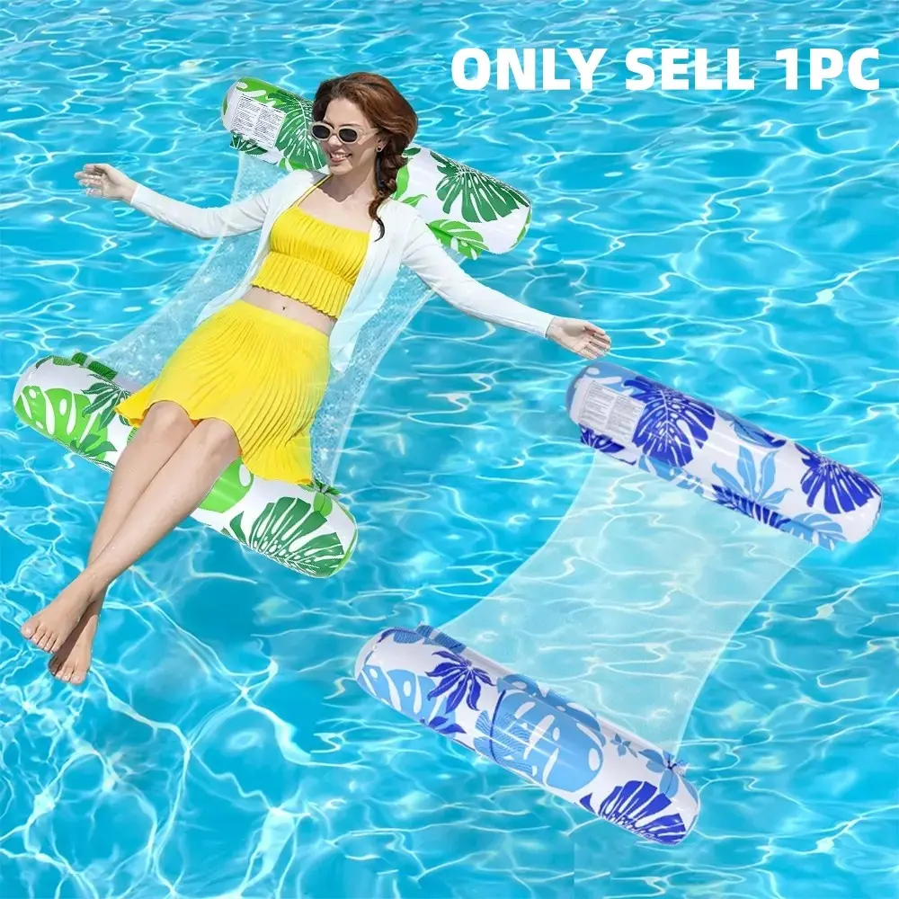 Adult Inflatable Pool Float, 4-In-1 Multi-Function PVC Water Hammock, Relaxing Floating Device, Perfect for Summer Fun, Pool Float Lounge, Inflatable Pool Floaters