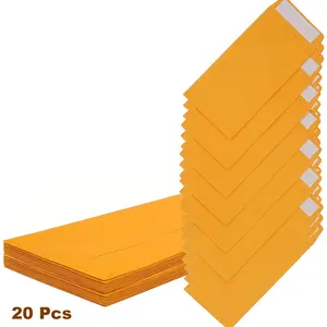 Cash Envelope, 20/50/100pcs Kraft Paper Envelope, Peel and Seal Cash Envelopes for Cash Savings and Budgeting, Office Stationery Supplies