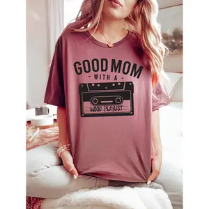 Good Mom With a Hood Playlist | Funny T-Shirt | Ruby’s Rubbish®