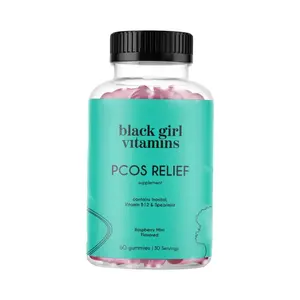 Black Girl Vitamins PCOS Relief – Cycle Support for Women - 60 Gummies Daily Wellness Supplement Support