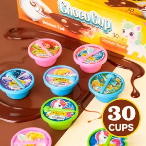 Chocolate Cups, 30 cups/box, Biscuit, Chocolate Cup Snacks, Chocolate Cup Treats, Rich Milk Chocolate, Crispy Wafer Bites, Gluten-Free, Kid-Friendly, Kids' Birthday Parties