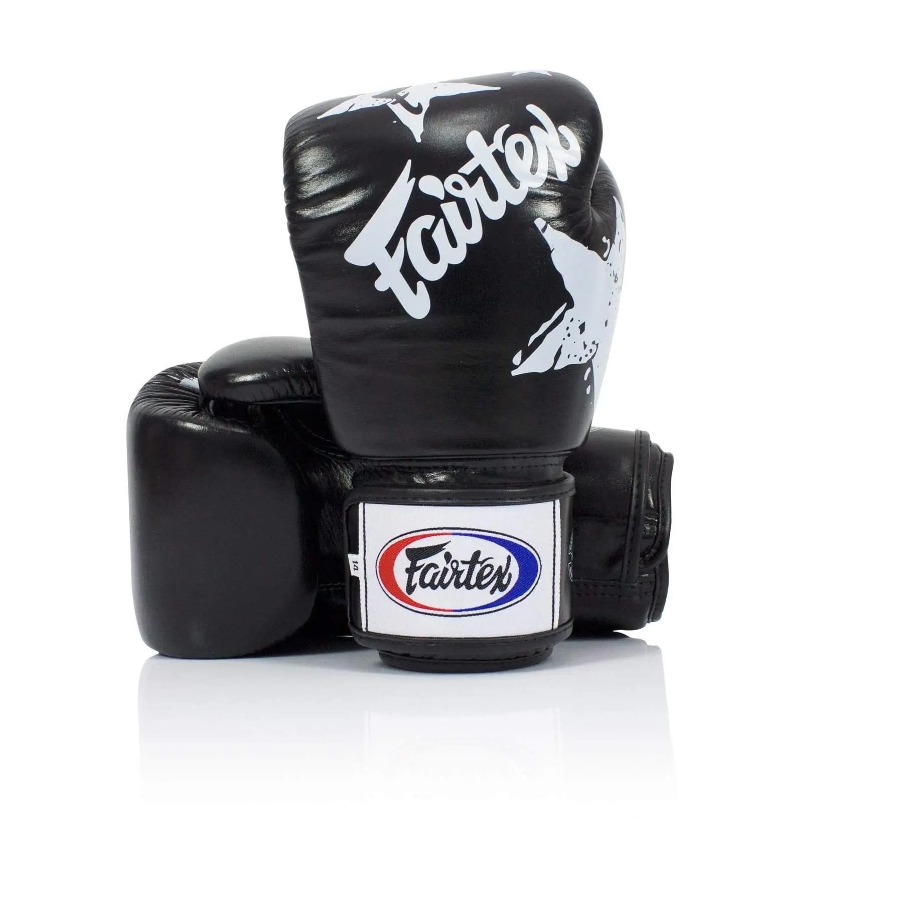 Fairtex BGV1 Nation Premium Leather Muay Thai Boxing Gloves - High-Quality Gloves with Padded Maximum Protection and Support, Contoured and Snug Fit for Training, Combat Sports Gear