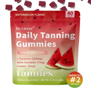 L-Tyrosine 350mg, 40 Gummies,20 Days Supply |Dual-Action Synergy of L-Tyrosine & Beta-Carotene | Combat FreeRadicals, Alleviate Photoaging,Preserve Youthful Radiance, Skin Health &Natural Tanning