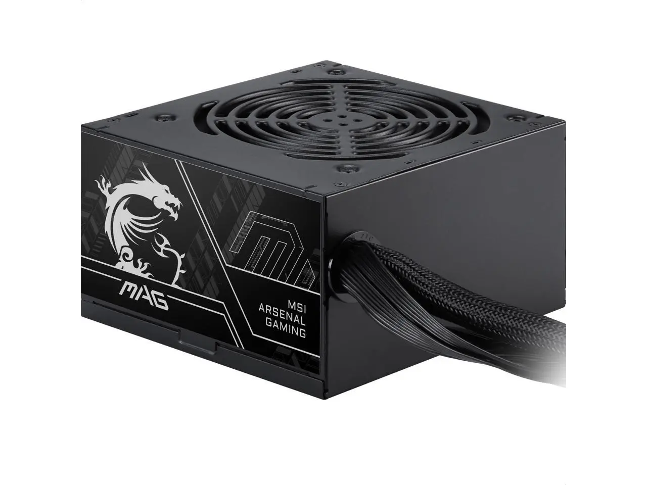 MSI MAG A500DN II Power Supply Unit, 500W, 80 PLUS Standard, ATX PSU, Black Flat Cables MSI MAG A500DN II Power Supply Unit, 500W, 80 PLUS Standard, ATX PSU, Black Flat Cables
