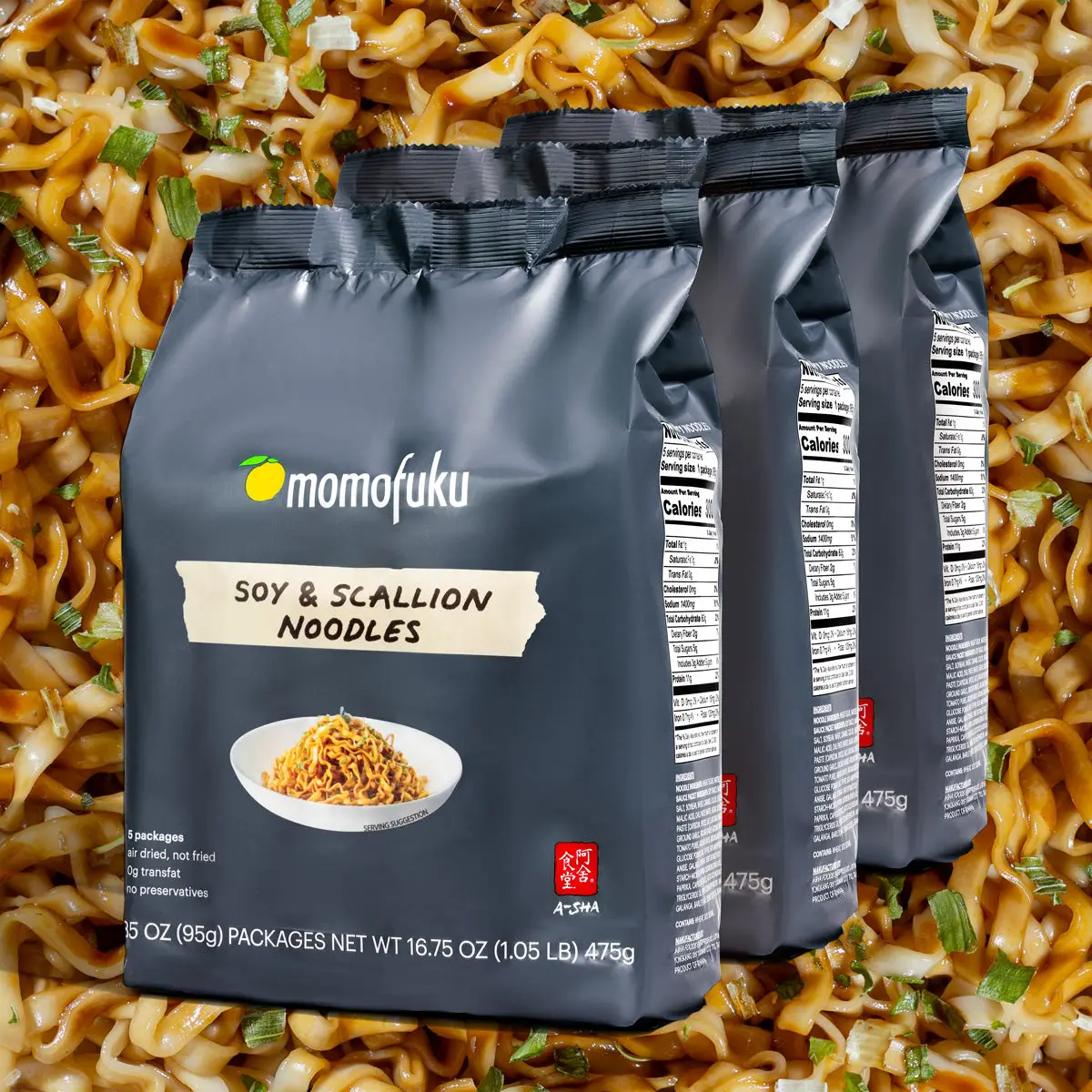 Momofuku Soy & Scallion Noodles | 15 Packs Instant Food