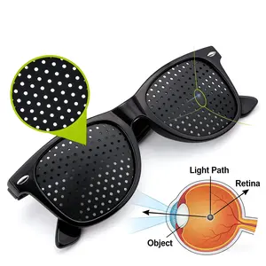 Unisex Pinhole Glasses Anti-MyopiaAstigmatism Glasses Men's Women's Vision|Improvement Strabismus Correction FatigueGlasses