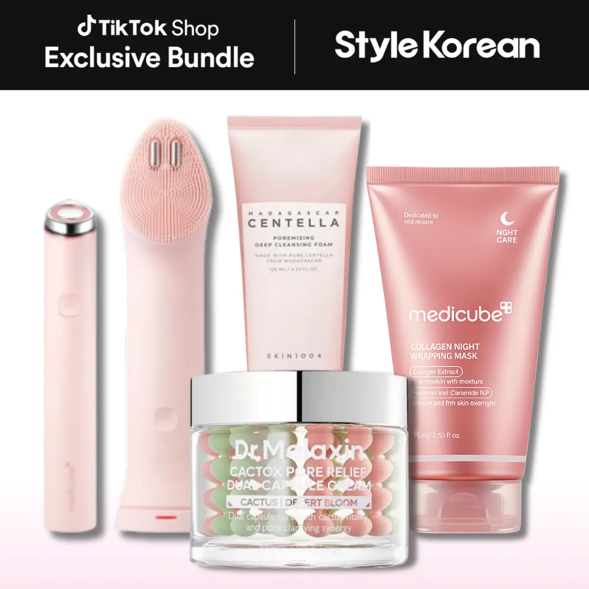 [StyleKorean] Overnight Pore Reset Routine | Complete Korean Night Care for Deep Cleansing, Pore Care, Firming & Overnight Hydration | Medicube, Dr.Melaxin, SKIN1004
